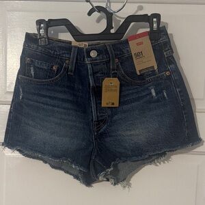 Levi's Indigo Denim Jean Shorts